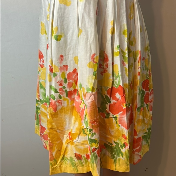 Madison Leigh Women’s Floral Fit & Flare Dress Elastic Back wide strap Size 10 - Picture 3 of 14